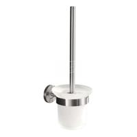 Wiesbaden toiletborstelhouder met borstel RVS 304 - thumbnail