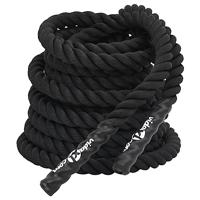 Battle rope 12 m 9 kg polyester zwart - thumbnail