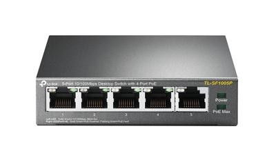 TP-LINK TL-SF1005P TL-SF1005P Netwerk switch 5 poorten 10 / 100 MBit/s PoE-functie