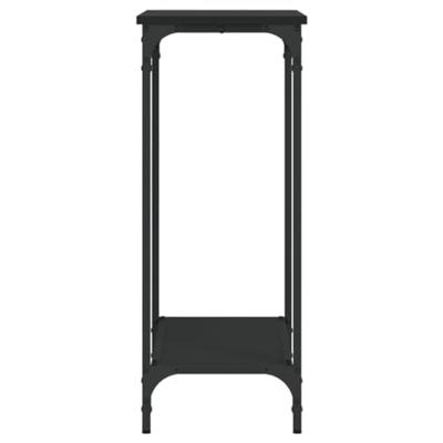 Wandtafel 75x30,5x75 cm bewerkt hout zwart