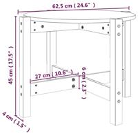Salontafel 62,5x45 cm massief grenenhout wit - thumbnail