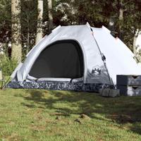 VidaXL Tent 5-persoons snelontgrendeling verduisterende stof wit - thumbnail