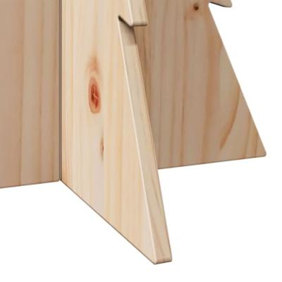 VidaXL Kerstdecoratie kerstboom 80 cm massief grenenhout