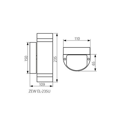Kanlux Zew 22443 Buitenlamp (wand) LED GU10 70 W Grijs Kanlux Zew 22443 Buitenlamp (wand) LED GU10 70 W Grijs