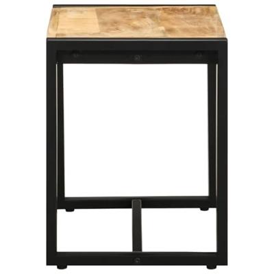 Bank 60x35x45 cm massief ruw hout mango