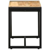 Bank 60x35x45 cm massief ruw hout mango - thumbnail