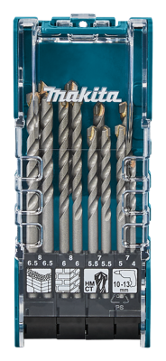 Makita Accessoires Steenborenset 12-delig - D-73483 - D-73483 Makita Accessoires Steenborenset 12-delig - D-73483 - D-73483