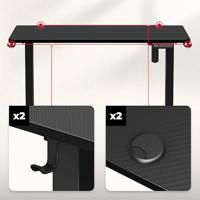 Huzaro Hero 7.9 Black - in hoogte verstelbaar elektrisch gaming bureau - thumbnail