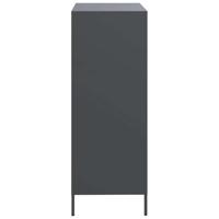 Hoge kast 68x39x101,5 cm staal antracietkleurig - thumbnail