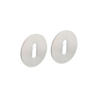 Intersteel rozetten met sleutelgat zelfklevend plat 55x2mm - RVS