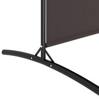 Kamerscherm met 6 panelen 520x180 cm stof bruin - thumbnail