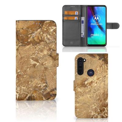 Motorola Moto G Pro | Bookcase | Marmer Creme Motorola Moto G Pro | Bookcase | Marmer Creme