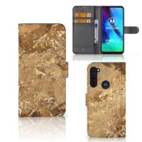 Motorola Moto G Pro | Bookcase | Marmer Creme - thumbnail