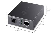 TP-LINK TL-FC311B-20 netwerk media converter 1000 Mbit/s 1550 nm Single-mode Zwart - thumbnail