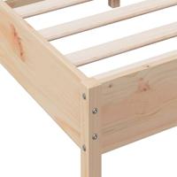 Bedframe met hoofdbord massief grenenhout 160x200 cm - thumbnail