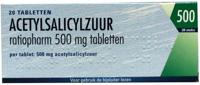 Teva Acetylsalicylzuur 500mg Tabletten - thumbnail