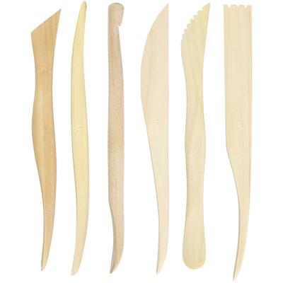 Creativ Company Modelleer gereedschapset hout, 6dlg. Creativ Company Modelleer gereedschapset hout, 6dlg.