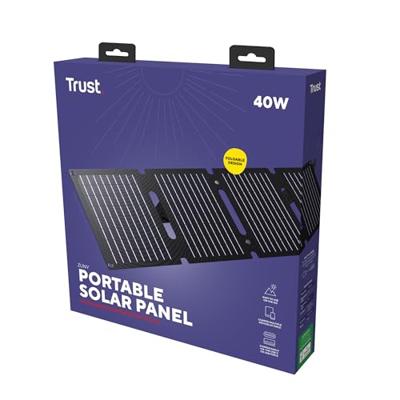 Trust Zuny opvouwbaar zonnepaneel, oplader smartphone en tablet, 40 W Trust Zuny opvouwbaar zonnepaneel, oplader smartphone en tablet, 40 W