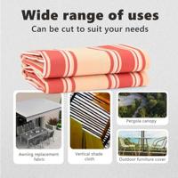 VidaXL Zonnescherm vervangingen geel en oranje 1000 x 160 cm - thumbnail