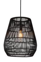 Lucide NERIDA - Hanglamp Binnen/Buiten - Ø 35 cm - 1xE27 - IP44 - Zwart - thumbnail