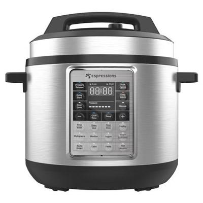 Espressions EP6000 Smart Pressure Cooker 5.7L RVS/Zwart Espressions EP6000 Smart Pressure Cooker 5.7L RVS/Zwart