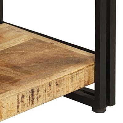 VidaXL Boekenkast met 3 schappen 140x30x80 cm massief mangohout
