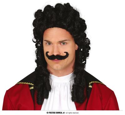 Piraten Kapitein Pruik Met Snor