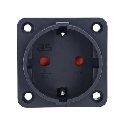 AS Schwabe 45081 Stopcontact (inbouw) Zwart