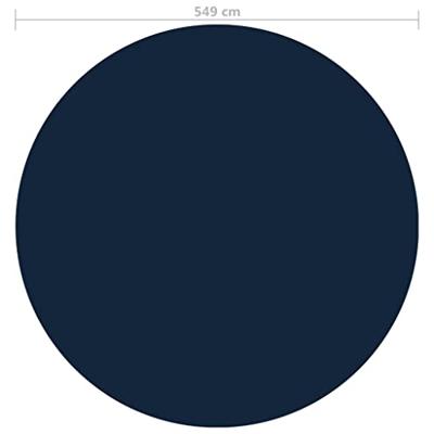 VidaXL Zwembadfolie solar drijvend 549 cm pe zwart en blauw