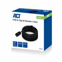 ACT AC6060 Actieve USB 2.0 naar RJ45 Ethernet verlengkabel over Cat5/Cat6, verlengadapter tot 60m, incl. voedingsingang 5V, voor printer, camera, muis etc. - thumbnail