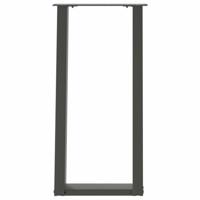 Console tafelpoten 2st U-vormig 38x(72-73)cm staal antraciet - thumbnail