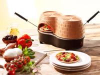 Emerio PO-122250 Pizzarette Duo + 2 Spatels Terracotta/Zwart - thumbnail