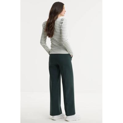 PIECES gestreepte top mintgroen/wit PIECES gestreepte top mintgroen/wit