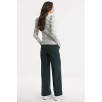 PIECES gestreepte top mintgroen/wit - thumbnail