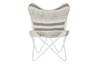 Tuinstoel DKD Home Decor Wit Grijs 74 x 65 x 90 cm - thumbnail