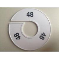 Maatring 11 cm wit/zwart 48 - thumbnail