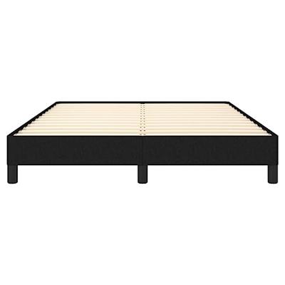 Bedframe zonder matras stof zwart 140x200 cm
