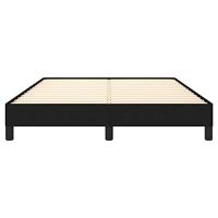 Bedframe zonder matras stof zwart 140x200 cm - thumbnail