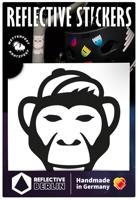 REFLECTIVE BERLIN reflex-stickers "decals" ref.sticker ref.berlin monkey black - thumbnail