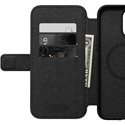 Nomad Modern Horween lederen folio iPhone 14 Pro - Black Nomad Modern Horween lederen folio iPhone 14 Pro - Black