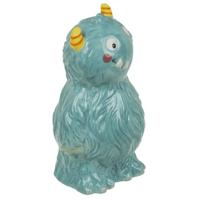 Spaarpot Blauw Monster met Horens - thumbnail