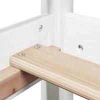 Bedframe met huisje massief grenenhout wit 75x190 cm - thumbnail