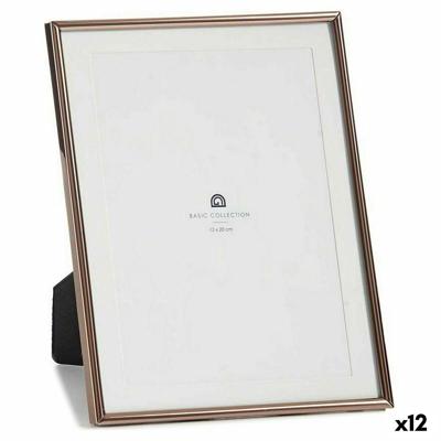 Fotolijsten Gift Decor Koper Kristal Staal (12 Stuks)