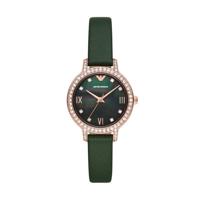 Horlogeband Armani AR11577 Leder Groen 12mm - thumbnail