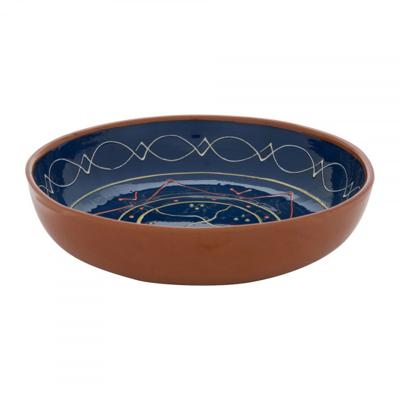 Schaal Fiesta - blauw - 27 cm