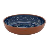 Schaal Fiesta - blauw - 27 cm - thumbnail