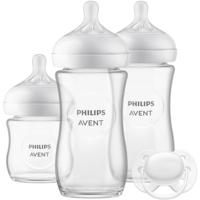 Philips AVENT Natural Response 3 glazen flessen + fopspeenset doorzichtig - thumbnail