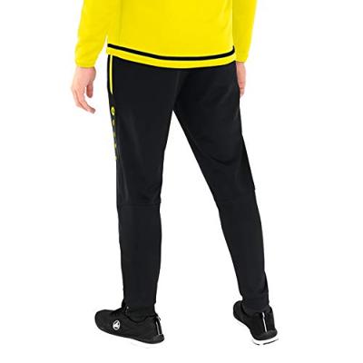 JAKO 9218 Polyesterbroek Competition 2.0 - Zwart/Fluogeel - XL