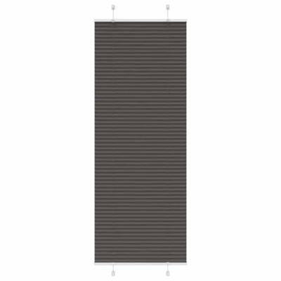 VidaXL Plissé rolgordijn 75x200 cm stofbreedte 74,4 cm polyester zwart VidaXL Plissé rolgordijn 75x200 cm stofbreedte 74,4 cm polyester zwart