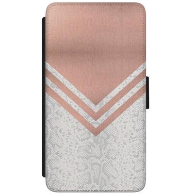 Samsung Galaxy Grand Prime flipcase hoesje - Rose gold snake Samsung Galaxy Grand Prime flipcase hoesje - Rose gold snake